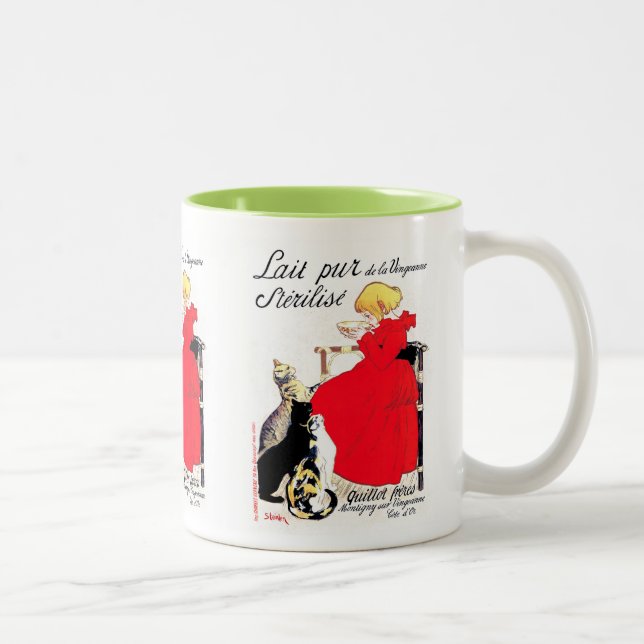 Théophile Alexandre Steinlen Two-Tone Coffee Mug (Right)