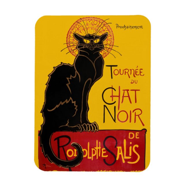Theophile Steinlen - Le Chat Noir Vintage Magnet (Vertical)
