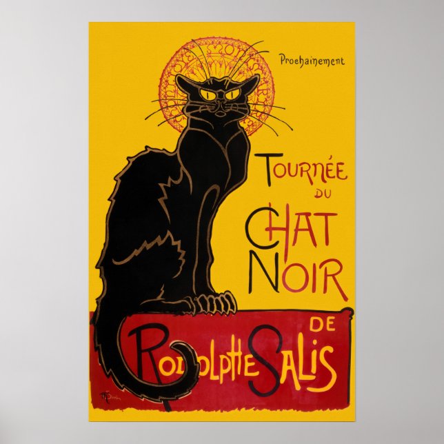 Theophile Steinlen - Le Chat Noir Vintage Poster (Front)