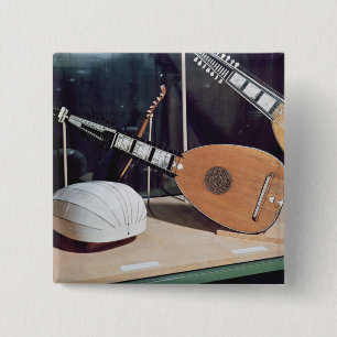 Theorbo, 1637 15 cm square badge