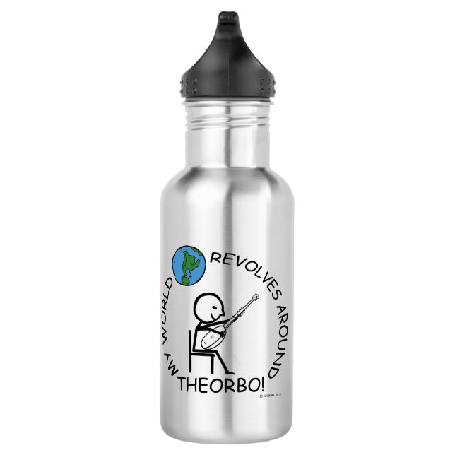 Theorbo - World Revolves Around 532 Ml Water Bottle (Right)