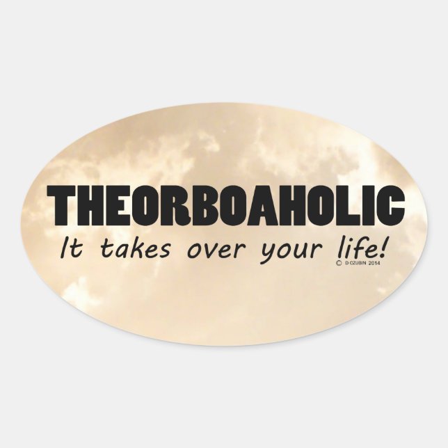 Theorboaholic Life Oval Sticker (Front)