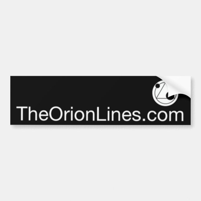 TheOrionLines.com bumper sticker (Front)