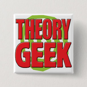 Theory Geek 15 Cm Square Badge