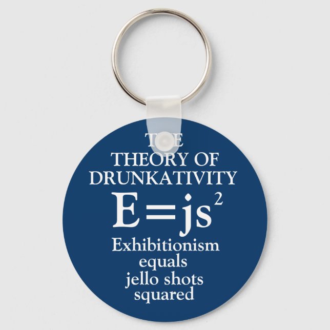 Theory of Drunkativity Keychain (Front)