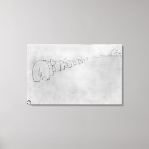 Theory of Elephants, 1896 Canvas Print