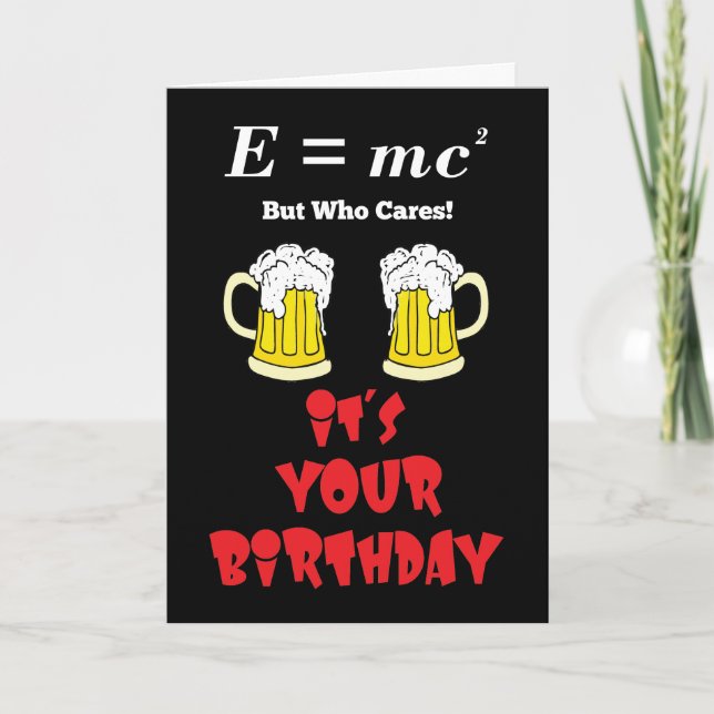 Theory Of Relativity Birthday Card (Front)