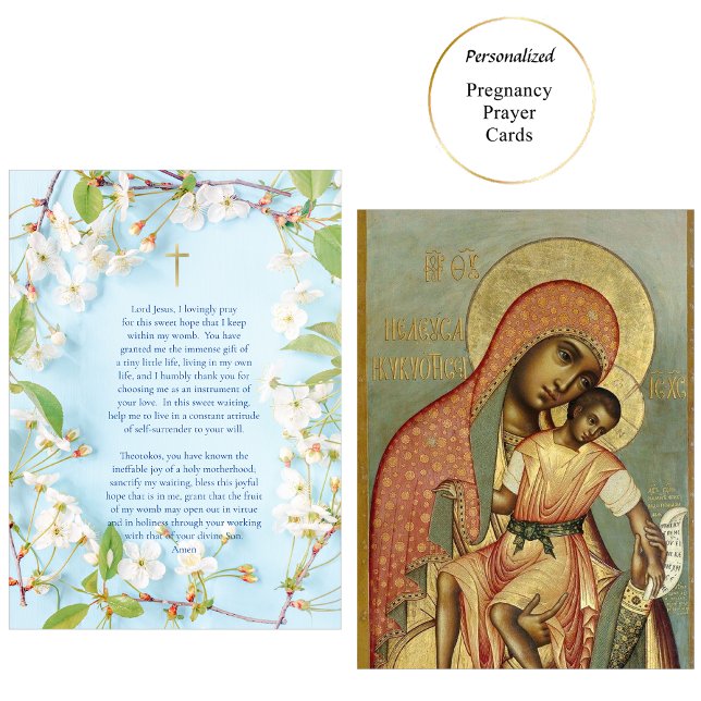 Theotokos Christ Child Pregnancy Prayer Card (Creator Uploaded)