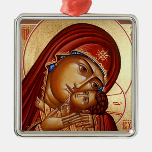 Theotokos Metal Tree Decoration