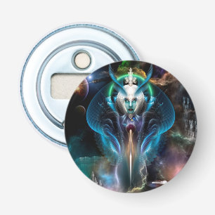 Thera Queen Of The Galaxy Round Bottle Opener