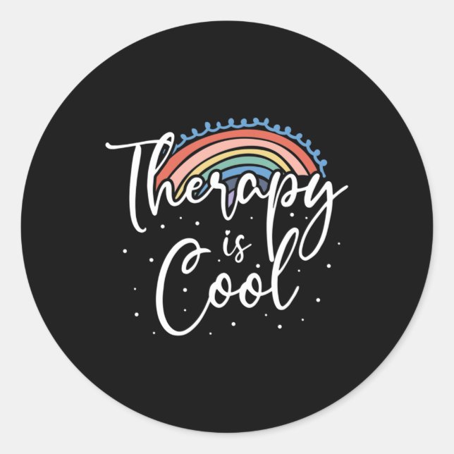 Therapies Mind Stability Awareness  Classic Round Sticker (Front)