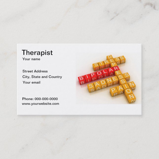 Therapist business card (Front)