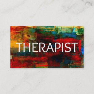 Therapist Colourful Business Card