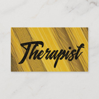 Therapist Cool Text Business Card