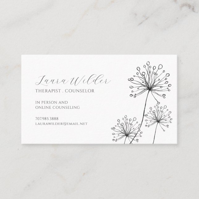 Therapist Counsellor Business Card (Front)