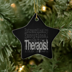 Therapist Extraordinaire Ceramic Tree Decoration