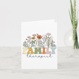 Therapist Family Therapy Mental Health Card