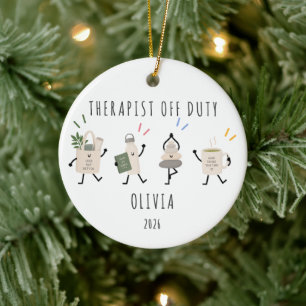 Therapist Off Duty Personalised Ornament