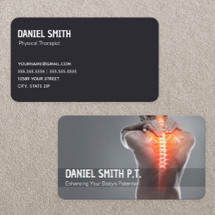 Therapist Physical Therapy Business Card