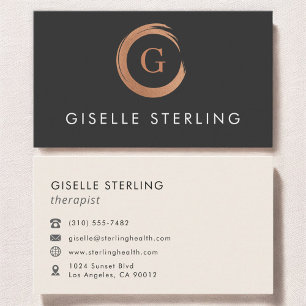 Therapist Psychologist Modern Minimalist  Business Card