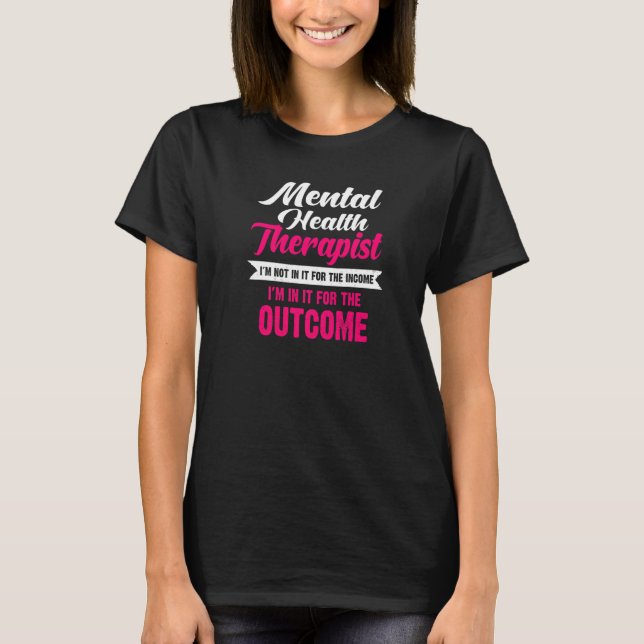 Therapist Puns For Women Mental Health  Puns T-Shirt (Front)