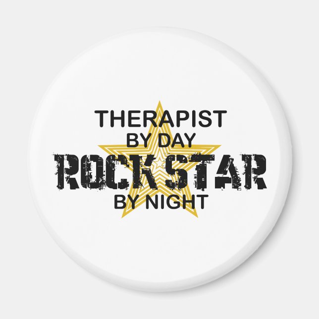 Therapist Rock Star by Night Magnet (Front)