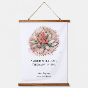Therapist Spa Succulent Healing Yoga Clinic Salon Hanging Tapestry