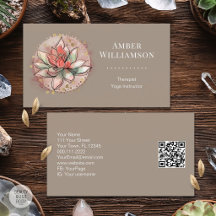 Therapist Spa Succulent Yoga Healing Wellness QR