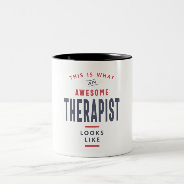 Therapist  Two-Tone coffee mug (Center)
