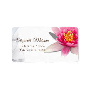 Therapist,Watercolor Lotus, Yoga Label