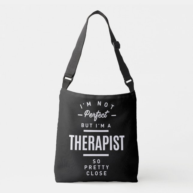 Therapist Work Job Title Gift Crossbody Bag (Front)