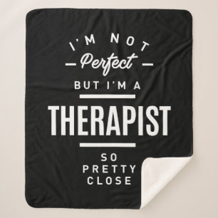Therapist Work Job Title Gift Sherpa Blanket