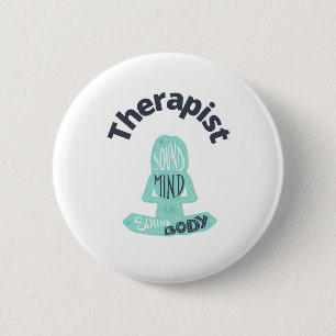 Therapist Yoga Button 