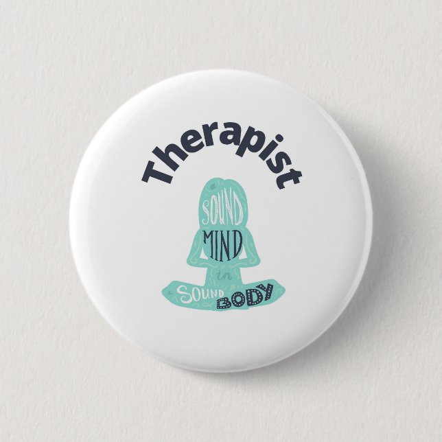 Therapist Yoga Button  (Front)