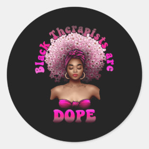 Therapists Drug Mental Health Awareness Worker  Classic Round Sticker