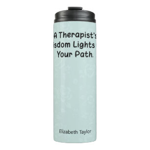Therapist's Wisdom Lights Up Your Healing Path Thermal Tumbler