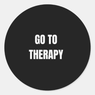 Therapy A Journey To Healing Classic Round Sticker