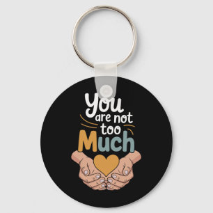 Therapy Affirmation Mindfulness Quote Feelings Are Key Ring