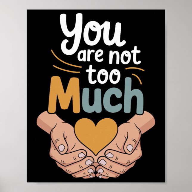 Therapy Affirmation Mindfulness Quote Feelings Are Poster (Front)