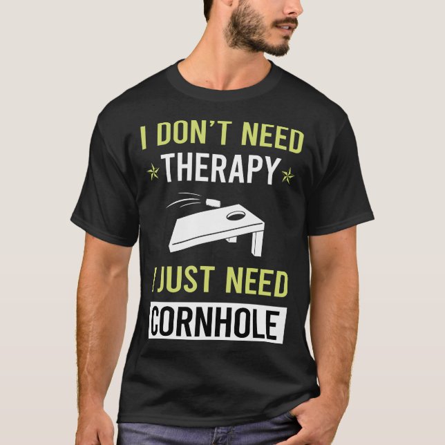 Therapy Cornhole T-Shirt (Front)