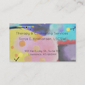 Therapy & Counseling Services Appointment Card
