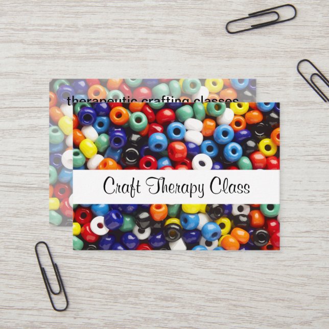 Therapy Craft Classes Business Card (Front/Back In Situ)