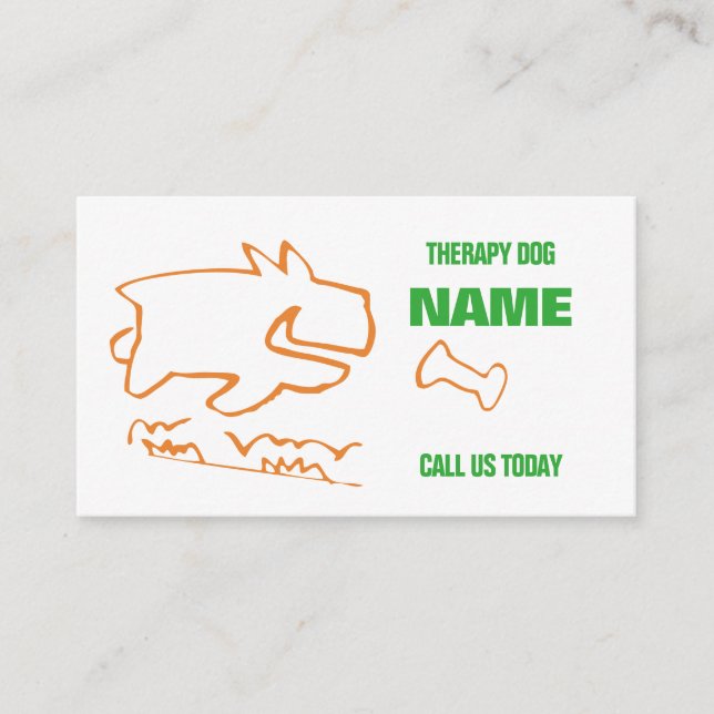THERAPY DOG BUSINESS CARD (Front)