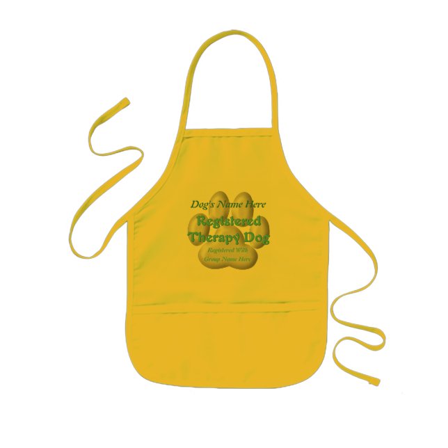 Therapy Dog ID v3 Kids Apron (Front)