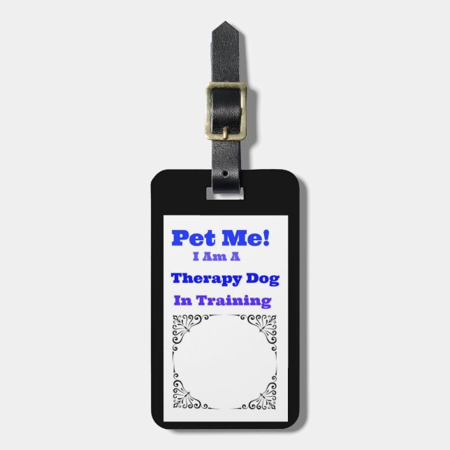 Therapy Dog in training Tag (Front Vertical)