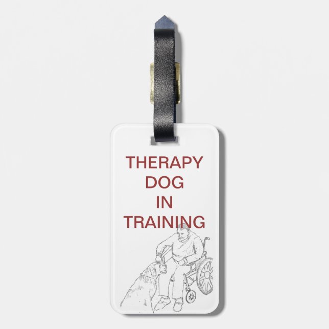 Therapy Dog in Training tag (Back Vertical)