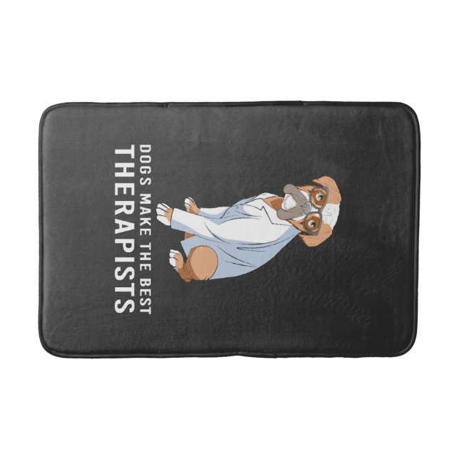 Therapy Dog Psychology Therapist Bath Mat (Front)