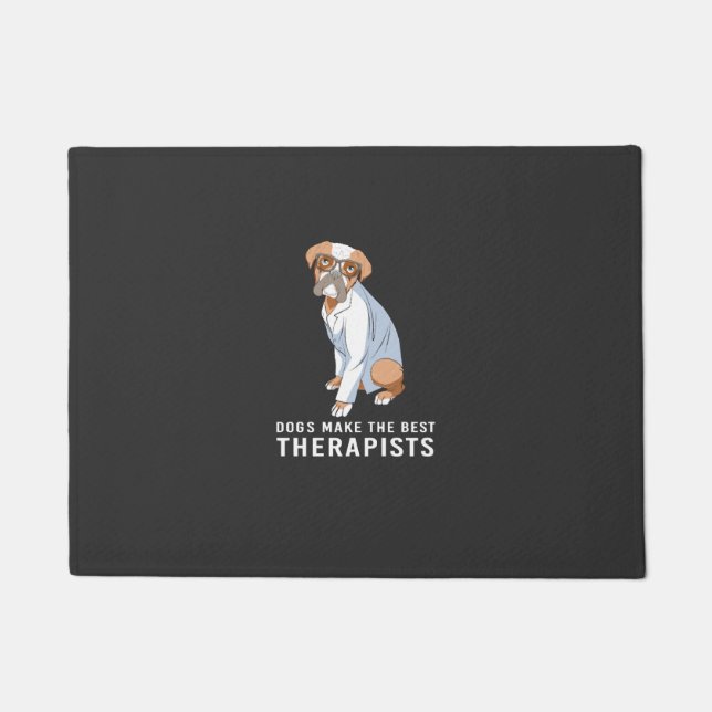 Therapy Dog Psychology Therapist Doormat (Front)