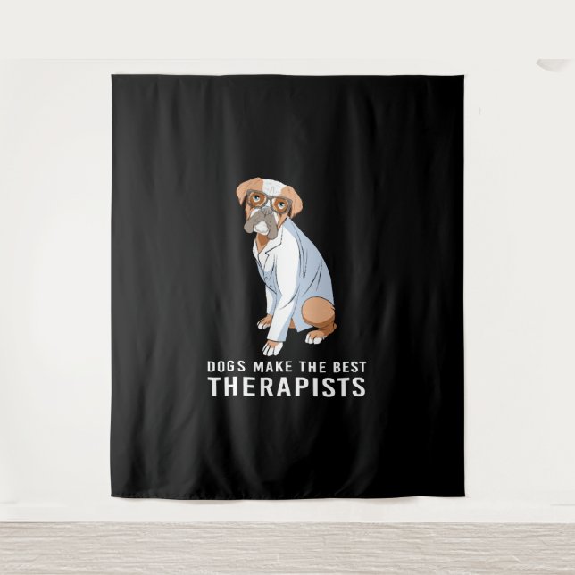 Therapy Dog Psychology Therapist Tapestry (Front)