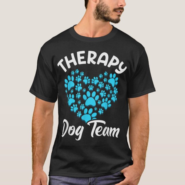 Therapy Dog Team Apparel For Animal Assisted Thera T-Shirt (Front)